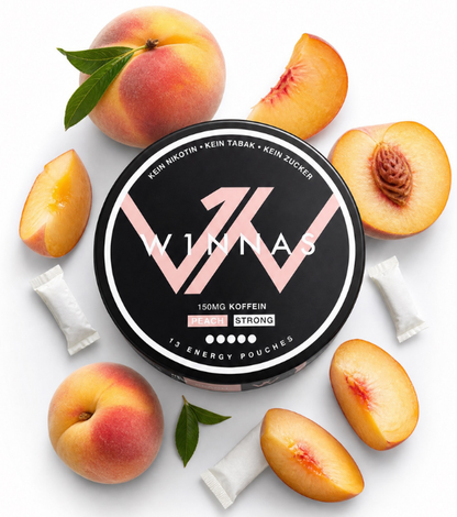 W1NNAS Performance Pouches – Peach | 150 mg Koffein