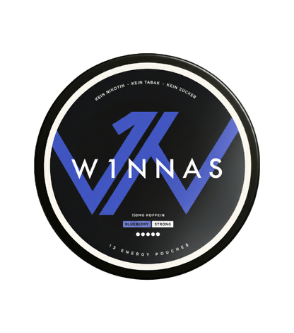 W1NNAS Performance Pouches Blueberry Strong mit 150 mg Koffein