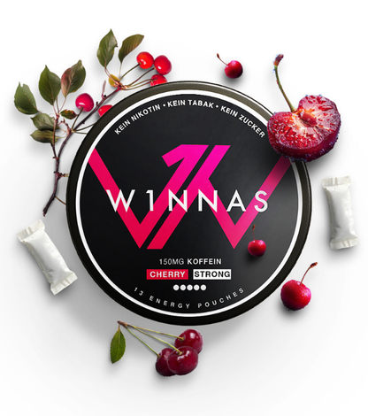 W1NNAS Performance Pouches Cherry mit 150 mg Koffein
