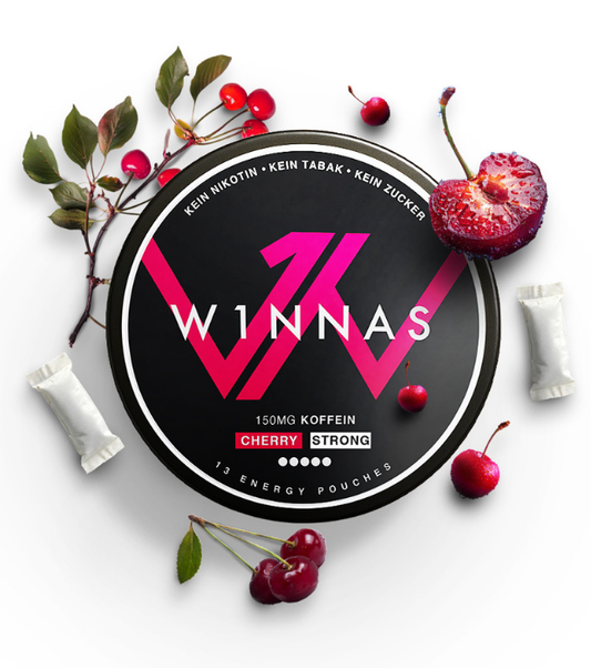W1NNAS Performance Pouches Cherry mit 150 mg Koffein
