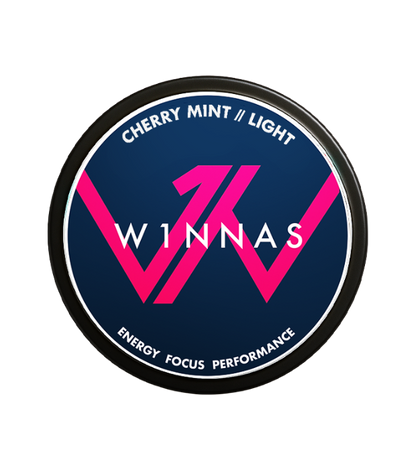W1NNAS Performance Pouches Cherry Mint mit 120 mg Koffein
