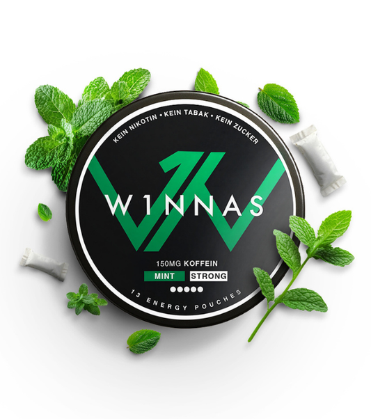 W1NNAS Performance Pouches Mint mit 150 mg Koffein
