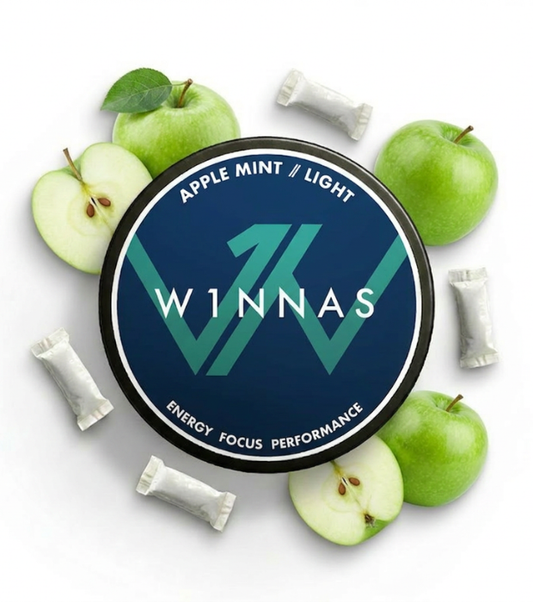 W1NNAS Performance Pouches Apple Mint mit 120 mg Koffein