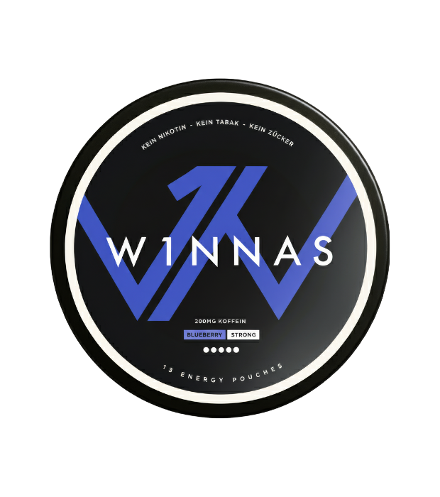 W1NNAS Performance Pouches Blueberry Strong mit 200 mg Koffein

