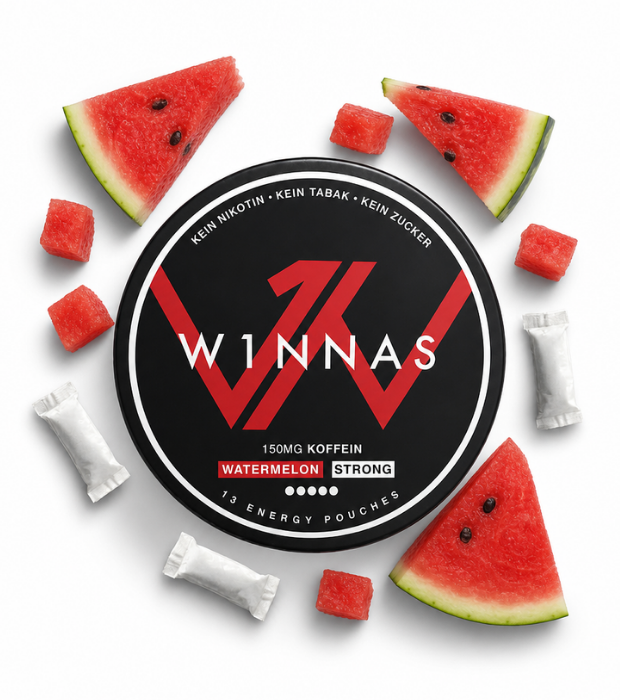 W1NNAS Performance Pouches Watermelon Strong mit 150 mg Koffein